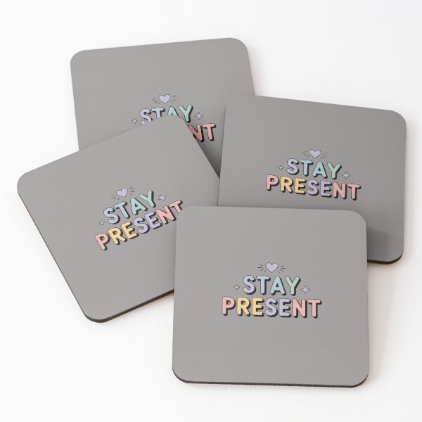 Item preview, Stay Present – Pastel Mindfulness Quote Design designed and sold by HolisticFurArt.