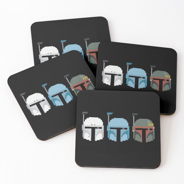 Item preview, 8 Bit Boba Fett - Helmet Evolution designed and sold by The Common Tee.