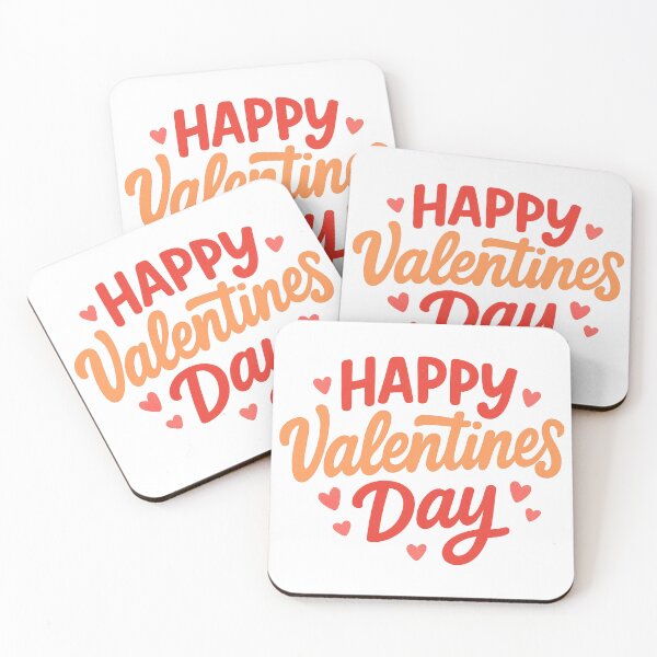 Item preview, Cute Happy Valentines Day Bubbly Typography designed and sold by Adrian Kane.