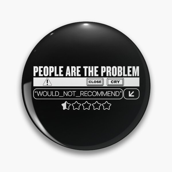 Item preview, People Are the Problem Shirt – Funny Anti-Social Meme Tee – Would Not Recommend 1-Star Rating T-Shirt – Dark Humor Gift for Introverts” designed and sold by Teeshart.