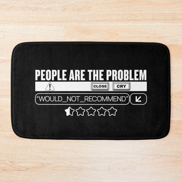 Item preview, People Are the Problem Shirt – Funny Anti-Social Meme Tee – Would Not Recommend 1-Star Rating T-Shirt – Dark Humor Gift for Introverts” designed and sold by Teeshart.