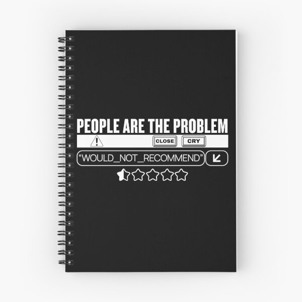 Item preview, People Are the Problem Shirt – Funny Anti-Social Meme Tee – Would Not Recommend 1-Star Rating T-Shirt – Dark Humor Gift for Introverts” designed and sold by Teeshart.