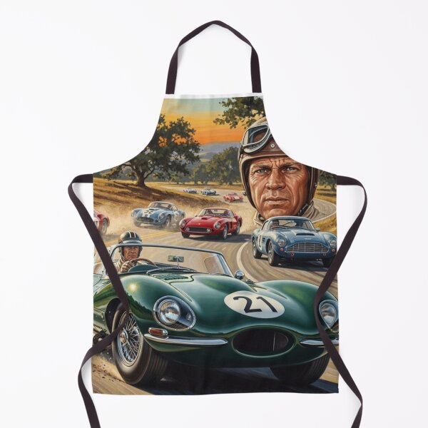 Item preview, Speed, Style & Cool – Steve McQueen on the Track - Classic Car Poster Art designed and sold by Art's Diner.
