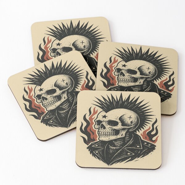 Item preview, Punk Rock Skull designed and sold by mimiloca.