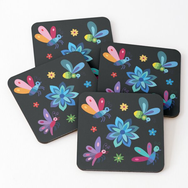 Item preview, Colorful Otomi Butterflies and Flowers Folk Art designed and sold by DouglasChoosen.