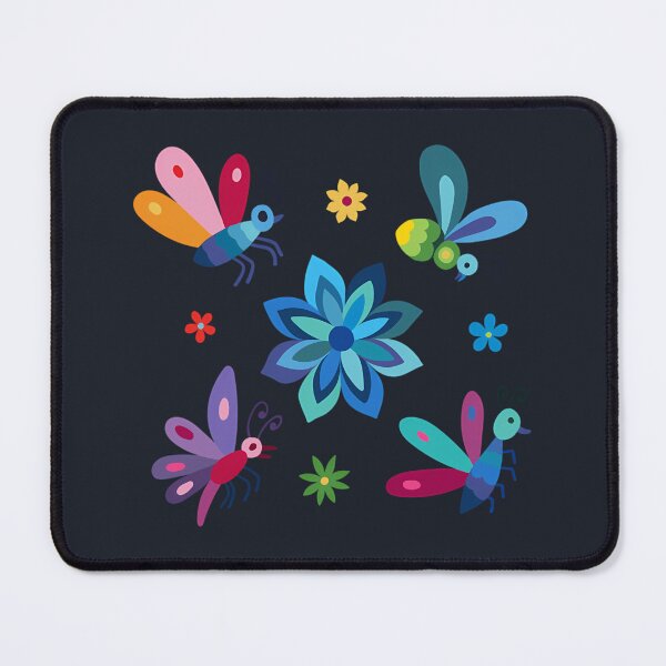 Item preview, Colorful Otomi Butterflies and Flowers Folk Art designed and sold by DouglasChoosen.
