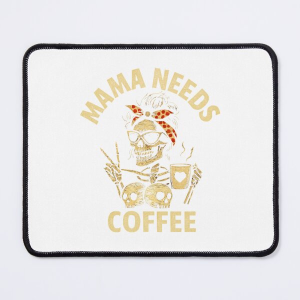Item preview, Copy of Mama Needs Coffee Club – Skeleton Caffeine Queen Design – Halloween Classic T-Shirt designed and sold by inkfluenceart.