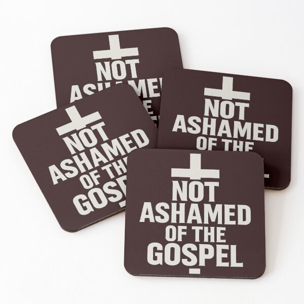 Item preview, Not Ashamed of the Gospel – Christian Faith Bold Typography Design designed and sold by FrameFlow.
