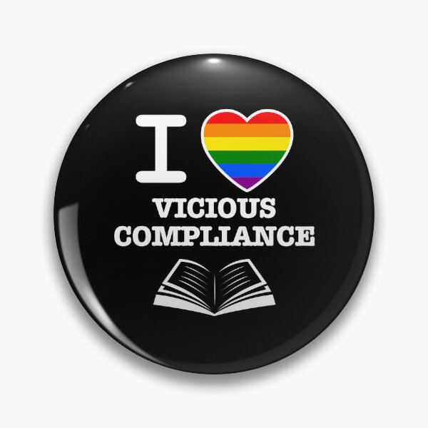 Item preview, I Love Vicious Compliance - White Lettering designed and sold by LavenderLibraryPress.