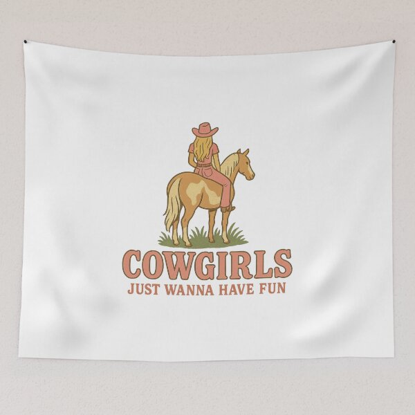 Item preview,  Cowgirls Just Wanna Have Fun Retro Western designed and sold by Adrian Kane.