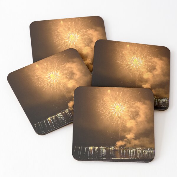 Item preview, Golden Fireworks Over the Water designed and sold by NAJ2023.