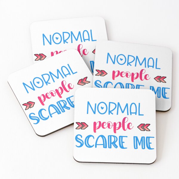 Item preview, Normal People Scare Me – Funny Quote Design designed and sold by SnarkyAndCo.