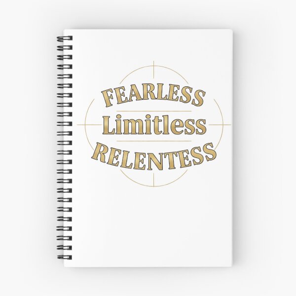 Item preview, Fearless Limitless Relentless Quote Sticker – Bold Minimal Typography designed and sold by Happyfreedom.