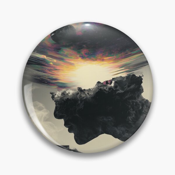 Item preview,  Cosmic Cloud Man Drinking Coffee - Surreal Space Art designed and sold by Mystikos Art.