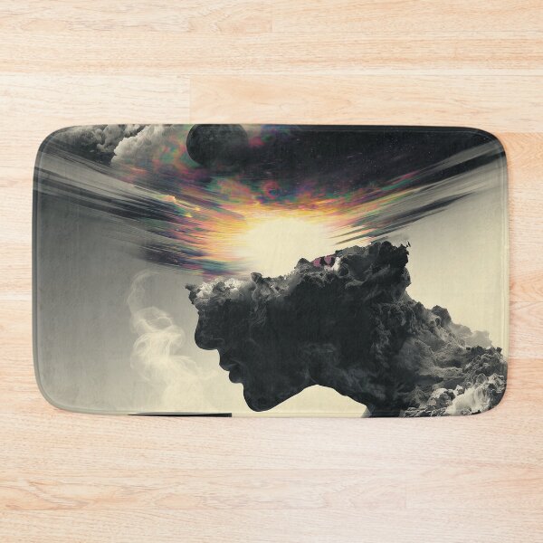 Item preview,  Cosmic Cloud Man Drinking Coffee - Surreal Space Art designed and sold by Mystikos Art.