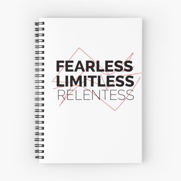 Item preview,  Fearless Limitless Relentless Quote Sticker – Bold Minimal Typography designed and sold by Happyfreedom.