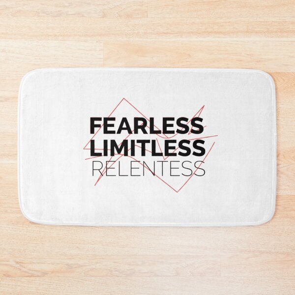 Item preview,  Fearless Limitless Relentless Quote Sticker – Bold Minimal Typography designed and sold by Happyfreedom.