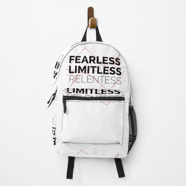 Item preview,  Fearless Limitless Relentless Quote Sticker – Bold Minimal Typography designed and sold by Happyfreedom.