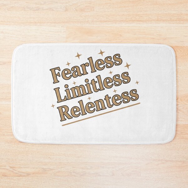 Item preview, Fearless Limitless Relentless Quote Sticker – Bold Minimal Typography designed and sold by Happyfreedom.