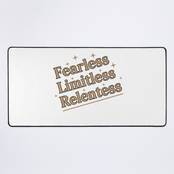 Item preview, Fearless Limitless Relentless Quote Sticker – Bold Minimal Typography designed and sold by Happyfreedom.
