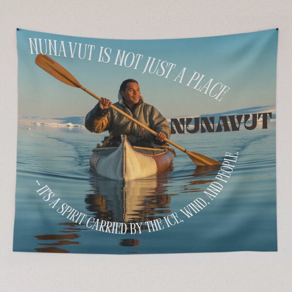 Item preview, Nunavut Spirit Quote – Arctic Indigenous Canoe Art designed and sold by InspiredCreatives.