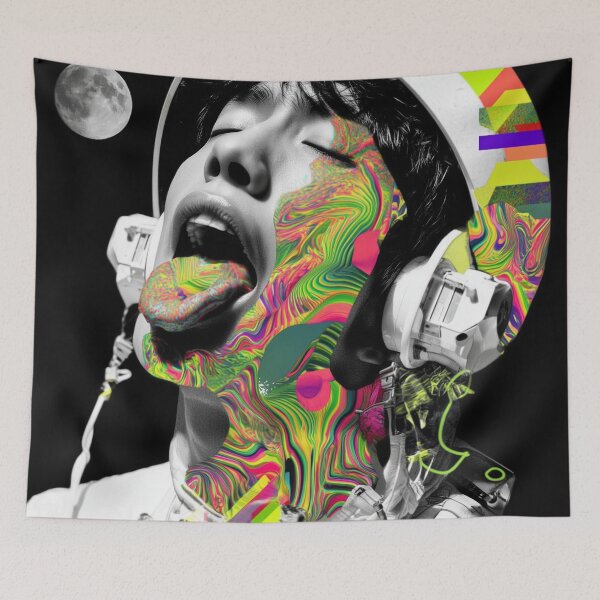 Item preview,  Cosmic Shamanic Vision - Psychonaut Art designed and sold by Mystikos Art.
