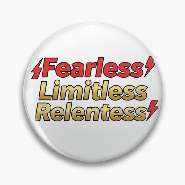 Item preview, Fearless Limitless Relentless Quote Sticker – Bold Minimal Typography designed and sold by Happyfreedom.