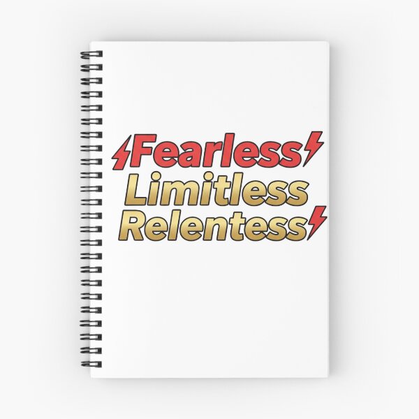 Item preview, Fearless Limitless Relentless Quote Sticker – Bold Minimal Typography designed and sold by Happyfreedom.