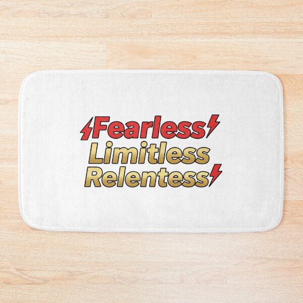 Item preview, Fearless Limitless Relentless Quote Sticker – Bold Minimal Typography designed and sold by Happyfreedom.