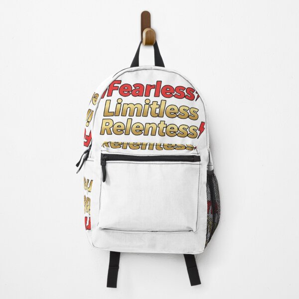 Item preview, Fearless Limitless Relentless Quote Sticker – Bold Minimal Typography designed and sold by Happyfreedom.