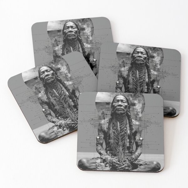 Item preview, Digital Shamanic Sage - Tech-Spiritual Art designed and sold by Mystikos Art.