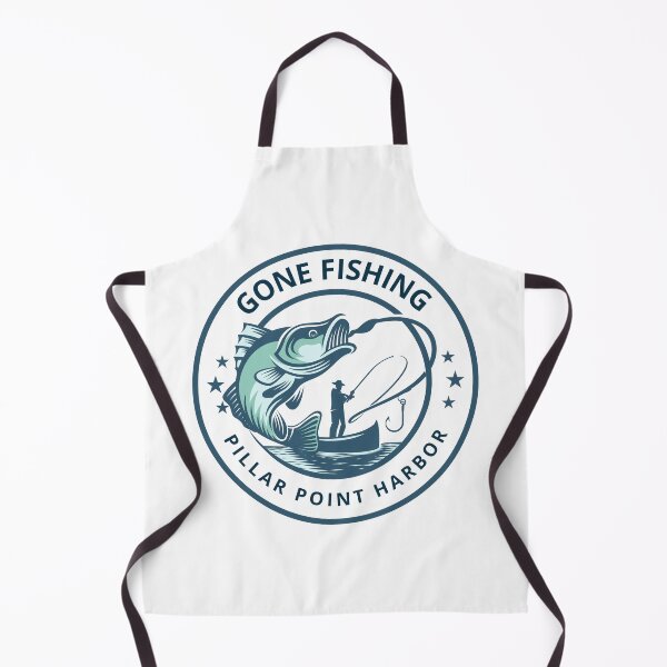 Item preview, Gone Fishing Pillar Point Harbor Half Moon Bay designed and sold by HalfMoonBayShop.