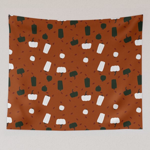 Item preview, White and green pumpkin pattern designed and sold by InsomniacLamb.