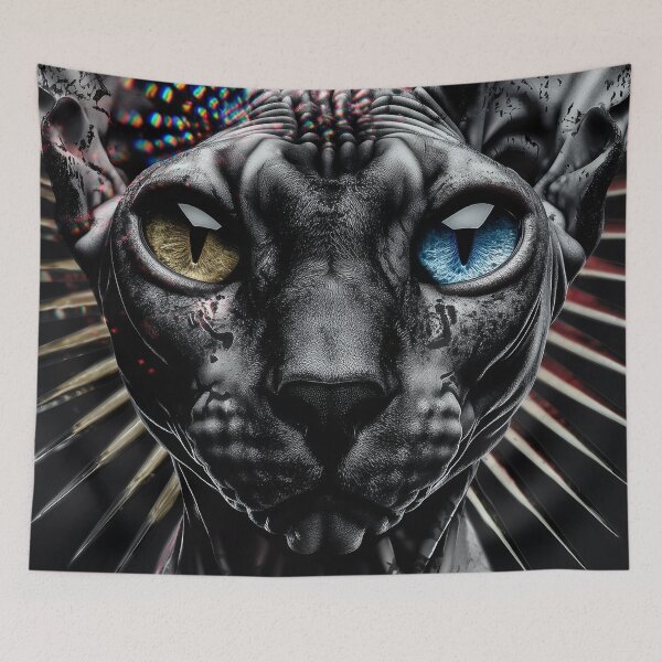Item preview, Sphinx Cat - Dark Mystical Art designed and sold by Mystikos Art.