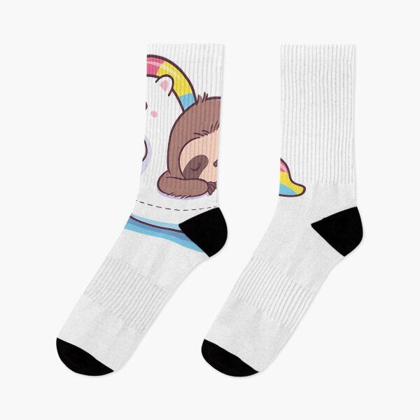 Item preview, Cute Sloth Chilling On Unicorn Pool Float designed and sold by Felixnouer.
