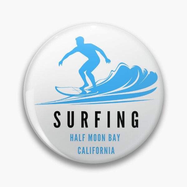 Item preview, Surfing Half Moon Bay California designed and sold by HalfMoonBayShop.