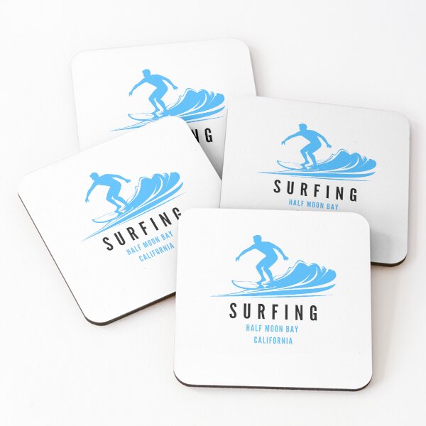 Item preview, Surfing Half Moon Bay California designed and sold by HalfMoonBayShop.