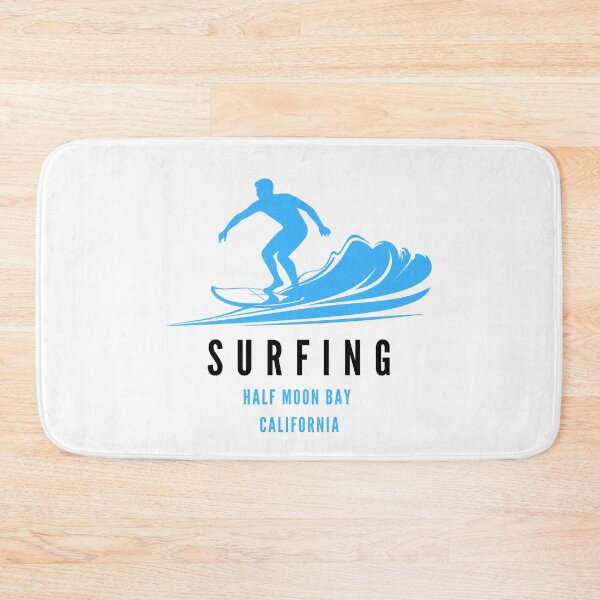 Item preview, Surfing Half Moon Bay California designed and sold by HalfMoonBayShop.