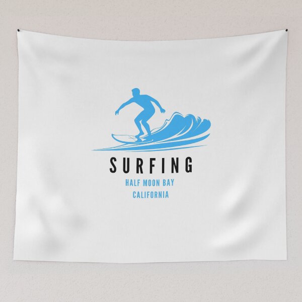 Item preview, Surfing Half Moon Bay California designed and sold by HalfMoonBayShop.