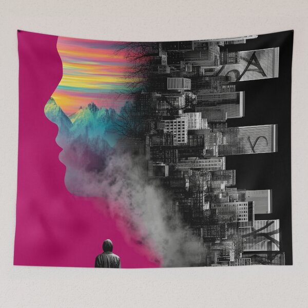 Item preview, Urban Spirit - City and Mindscape Surreal Art  designed and sold by Mystikos Art.