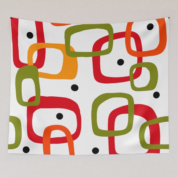 Item preview, Abstract Colorful Square Shapes Pattern With Dots For Modern Graphic Design And Decor designed and sold by Rue Market.