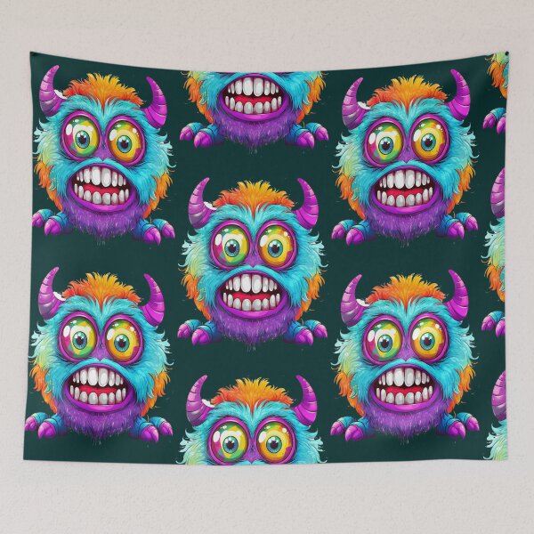 Item preview, Gaba funny colorful creatures designed and sold by TheColourBank.