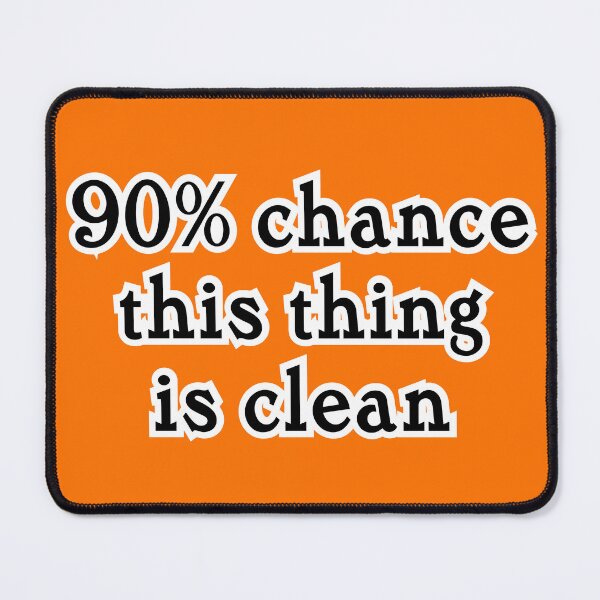 Item preview, 90% chance this shirt/thing/person is clean, orange background designed and sold by mntimg.
