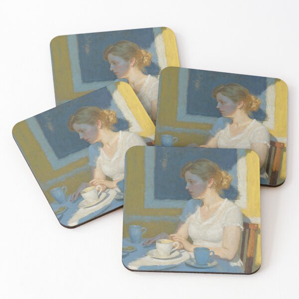 Item preview, Afternoon Light in the Café – Impressionist Artwork designed and sold by natthaaekf.