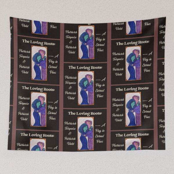 Item preview, The Loving Roots: Matriarch Turquoise & Patriarch Violet — A Hug in Eternal Hues designed and sold by Sibyl-Arts.