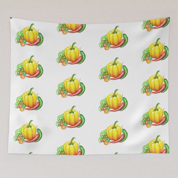 Item preview, Rainbow Harvest Bell Peppers designed and sold by CosmicNectarArt.