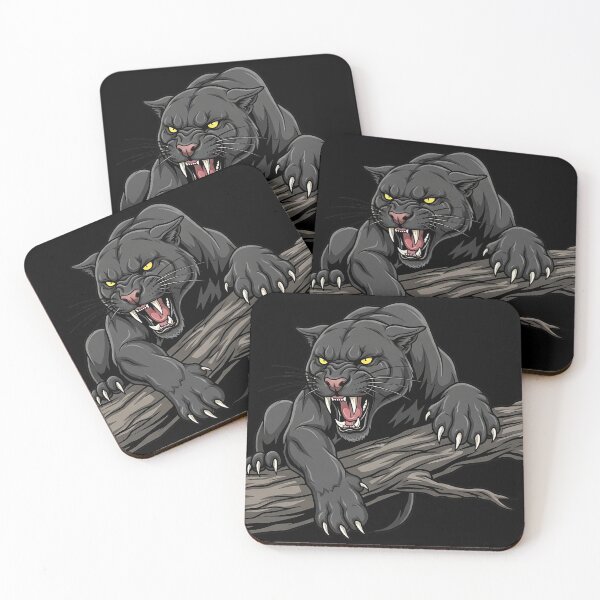 Item preview, Fierce Black Panther | Snarling Jungle Predator designed and sold by Oni & Ocha.