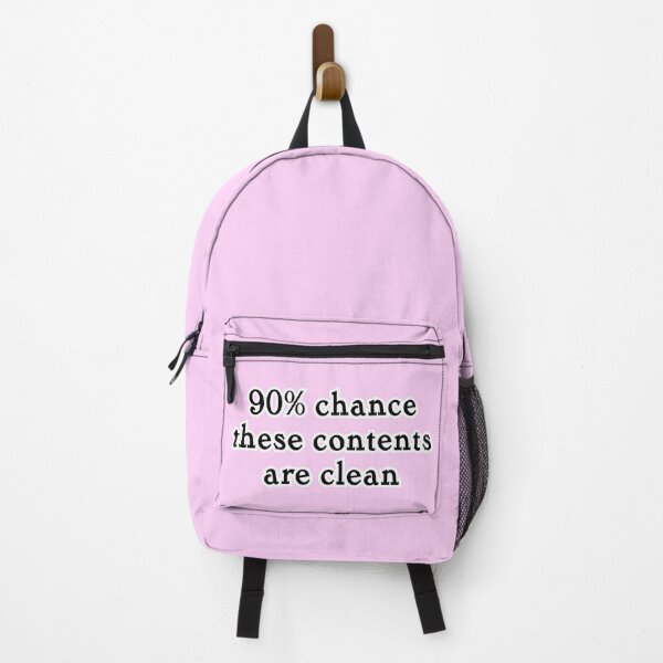 Item preview, 90% chance this shirt/thing/person is clean, pink background designed and sold by mntimg.