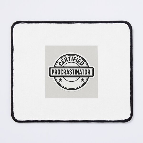 Item preview, Certified Procrastinator – Funny Stamp Style Sticker designed and sold by MakeMood Studio.