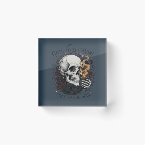 Item preview, Cozy Goth Skull Art designed and sold by Moodelier.
